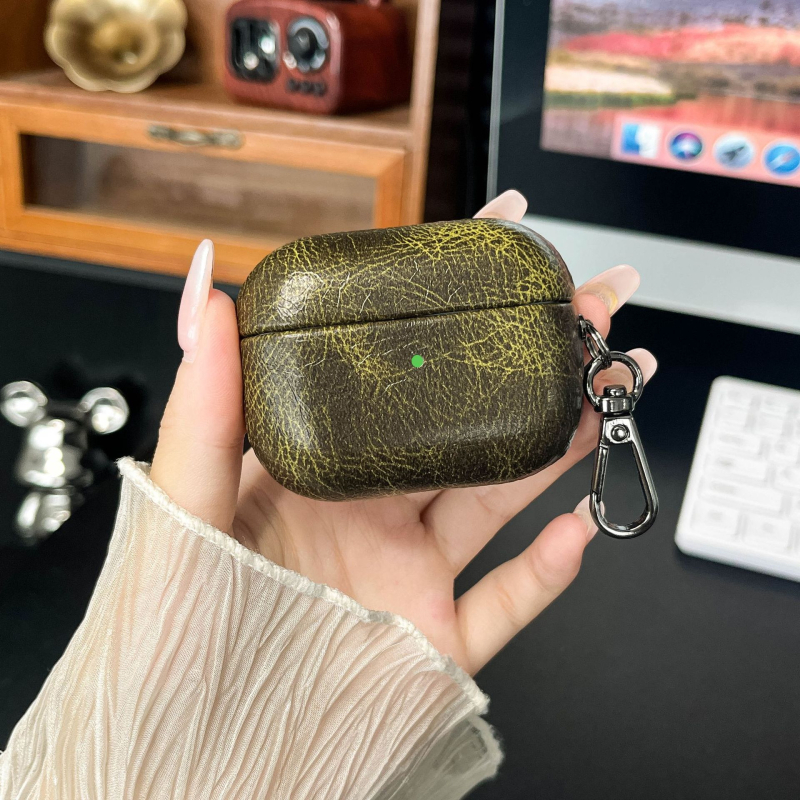 Xingyue védőtok Apple AirPods Pro 2 és AirPods 3. generációhoz – műbőr, kézzel szőtt, teljes körű stílus, testreszabás támogatott