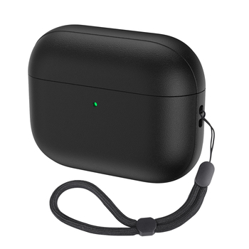 AirPods TPU kućište s kožnom teksturom – mekano kućište, univerzalno, injekcijsko oblikovanje, prilagodljivo, otpornost na pad, otpornost na gubitak