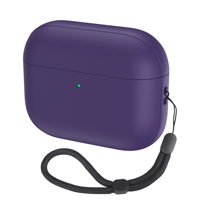 AirPods TPU kućište s kožnom teksturom – mekano kućište, univerzalno, injekcijsko oblikovanje, prilagodljivo, otpornost na pad, otpornost na gubitak