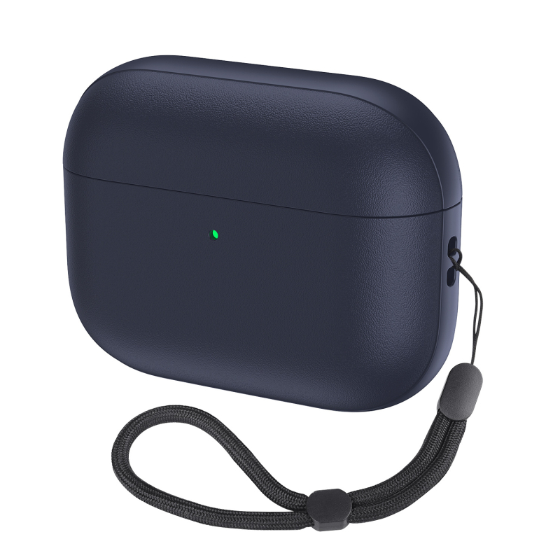 AirPods TPU kućište s kožnom teksturom – mekano kućište, univerzalno, injekcijsko oblikovanje, prilagodljivo, otpornost na pad, otpornost na gubitak