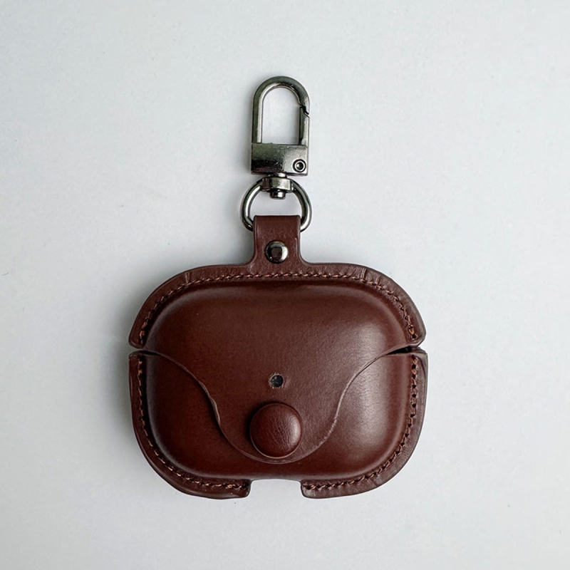 Carcasă AirPods pentru Apple AirPods 2/3/4 și Pro 3 – piele PU, stil piele, imprint, codul produsului E007