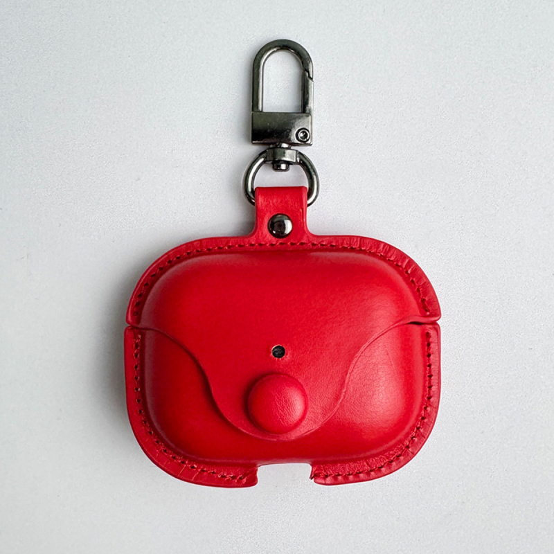 Carcasă AirPods pentru Apple AirPods 2/3/4 și Pro 3 – piele PU, stil piele, imprint, codul produsului E007