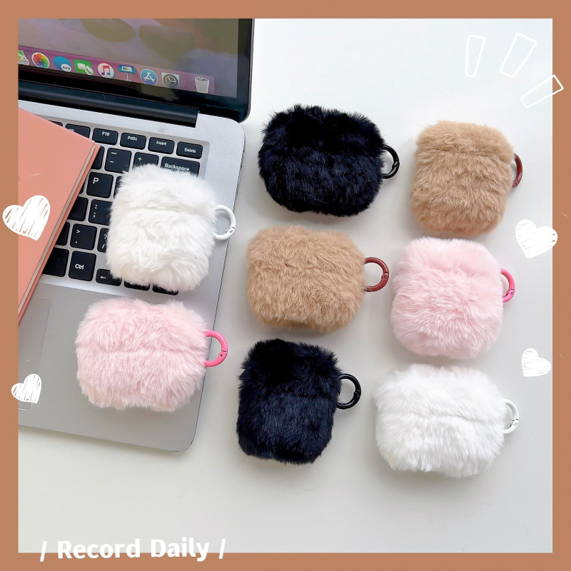 AirPods 4 plišani zaštitni kućište, jednofarbno, mekano kućište, slatko, otporno na padove