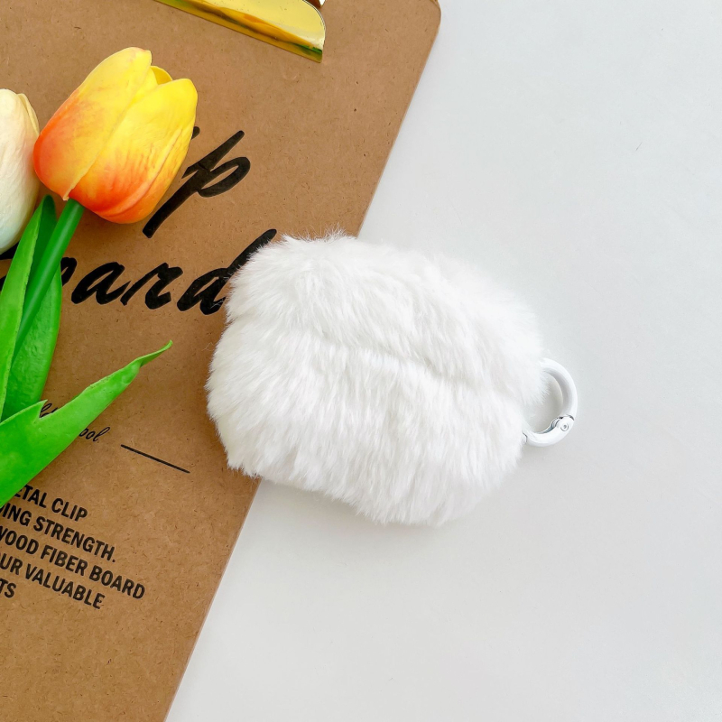 AirPods 4 plišani zaštitni kućište, jednofarbno, mekano kućište, slatko, otporno na padove