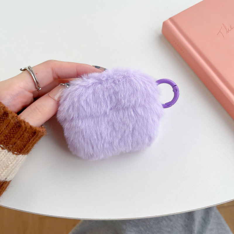 AirPods 4 plišani zaštitni kućište, jednofarbno, mekano kućište, slatko, otporno na padove