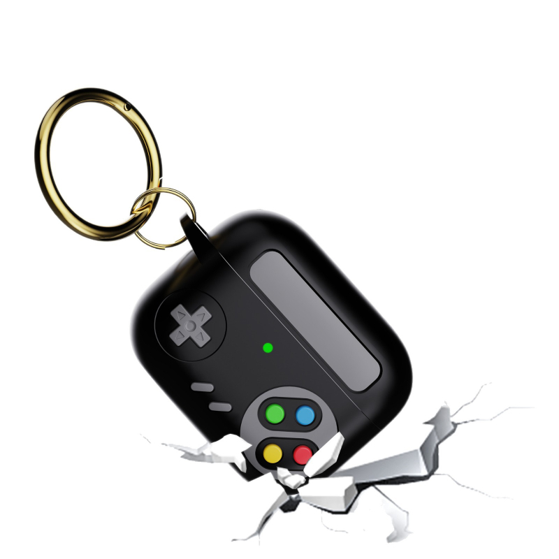 Silikónové puzdro pre AirPods, dizajn retro hernej konzoly, mäkké puzdro, úplné krytie, kreslený štýl, vstrekovacie formovanie