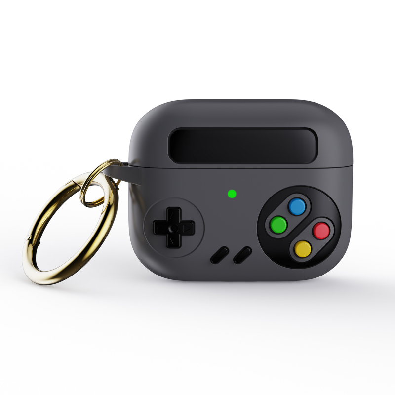 Silikónové puzdro pre AirPods, dizajn retro hernej konzoly, mäkké puzdro, úplné krytie, kreslený štýl, vstrekovacie formovanie