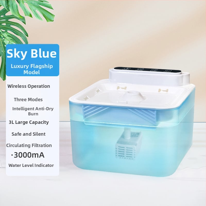 BEILE BL-025 Воден диспенсър за домашни любимци с функция за хранене, отделяем, подходящ за котки и кучета, 600 g