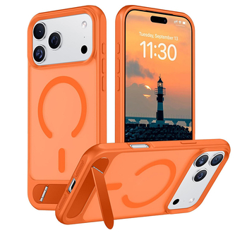 Maska za iPhone 17 Pro Max s ugrađenim držačem i magnetskim pričvršćivanjem, otporna na pad, disipacija topline, antiotisci prstiju