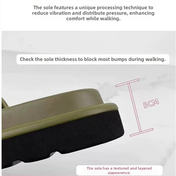 Moteriškos natūralios odos reljefinės sandalės su Velcro užtrauktuku, stora padas