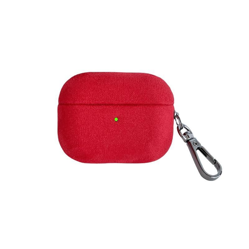 Калъф за AirPods - висококачествен велурен кожен корпус, преносим твърд корпус, универсален, инжекционно формован за Apple и Huawei