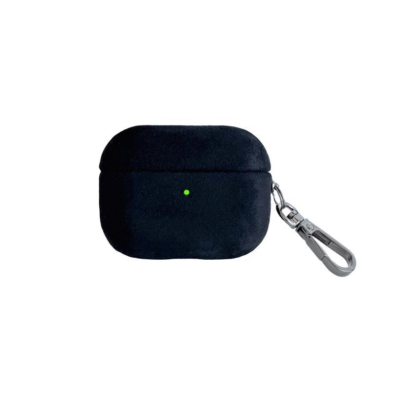 Калъф за AirPods - висококачествен велурен кожен корпус, преносим твърд корпус, универсален, инжекционно формован за Apple и Huawei