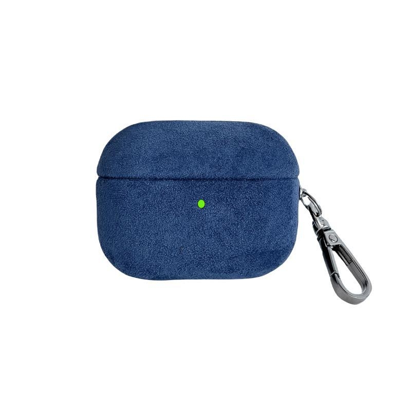 Калъф за AirPods - висококачествен велурен кожен корпус, преносим твърд корпус, универсален, инжекционно формован за Apple и Huawei