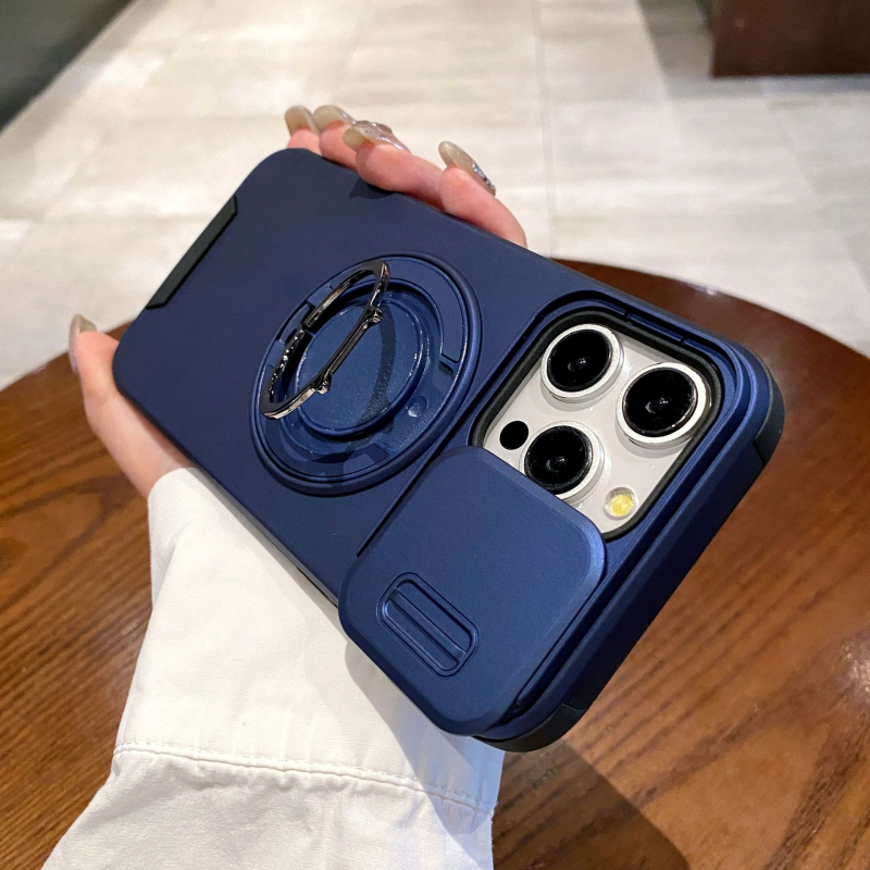 Rotirajuća magnetska futrola za iPhone 11–14 seriju (Pro/Pro Max) — TPU+PC, otporna na udarce, hlađenje, otporna na otiske prstiju