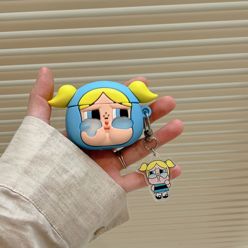 Mingjia силиконов кейс за AirPods Pro – карикатурен стил, инжекционно формован, съвместим с Apple Gen 1–3