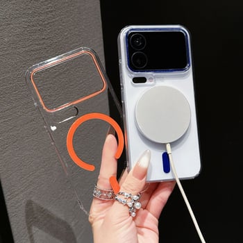 Akrila aizsarg vāciņš Xiaomi 17 Pro Max - magnētiska piesaistīšana, kritiena aizsardzība, minimālisks stils, karstās preses apdare