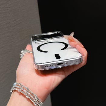 Akrila aizsarg vāciņš Xiaomi 17 Pro Max - magnētiska piesaistīšana, kritiena aizsardzība, minimālisks stils, karstās preses apdare