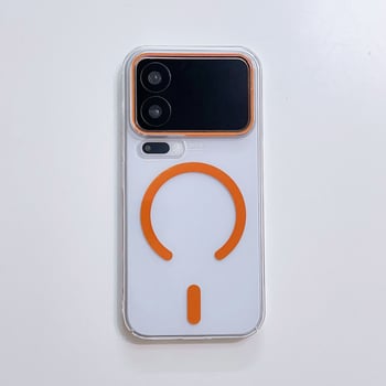 Akrila aizsarg vāciņš Xiaomi 17 Pro Max - magnētiska piesaistīšana, kritiena aizsardzība, minimālisks stils, karstās preses apdare