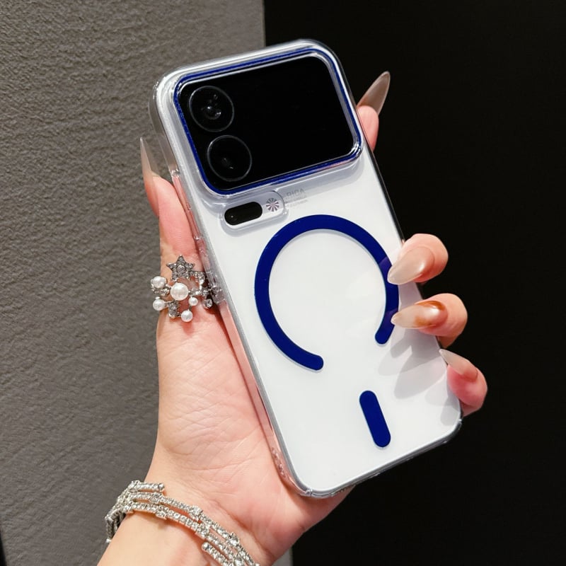 Akrila aizsarg vāciņš Xiaomi 17 Pro Max - magnētiska piesaistīšana, kritiena aizsardzība, minimālisks stils, karstās preses apdare