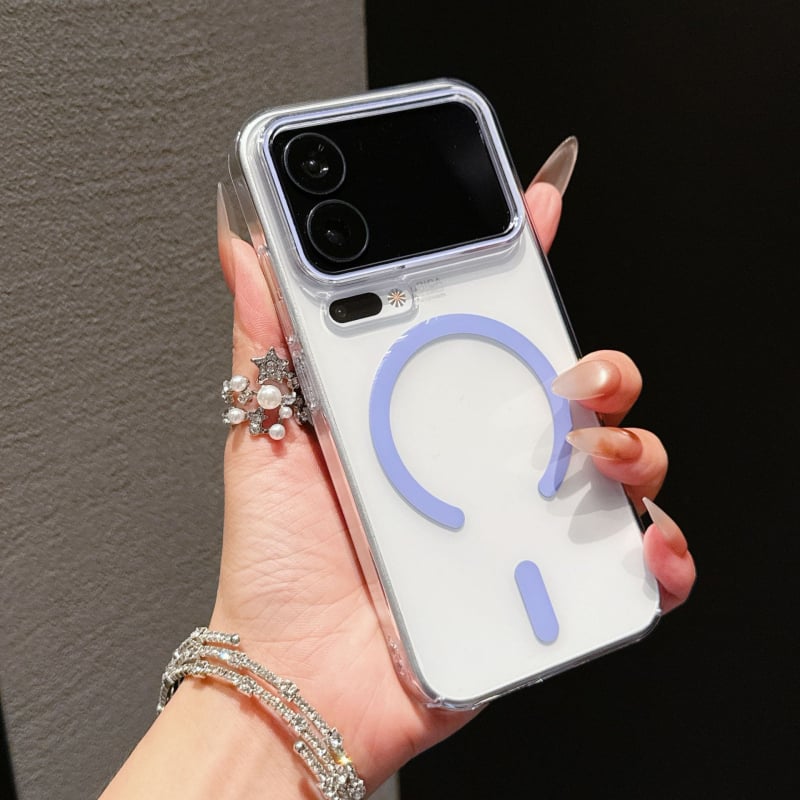 Akrila aizsarg vāciņš Xiaomi 17 Pro Max - magnētiska piesaistīšana, kritiena aizsardzība, minimālisks stils, karstās preses apdare