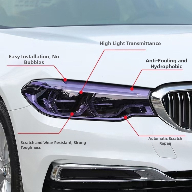 Automobilio žibintų apsauginė plėvelė, TPH medžiaga, priekinė žibinto apsauga