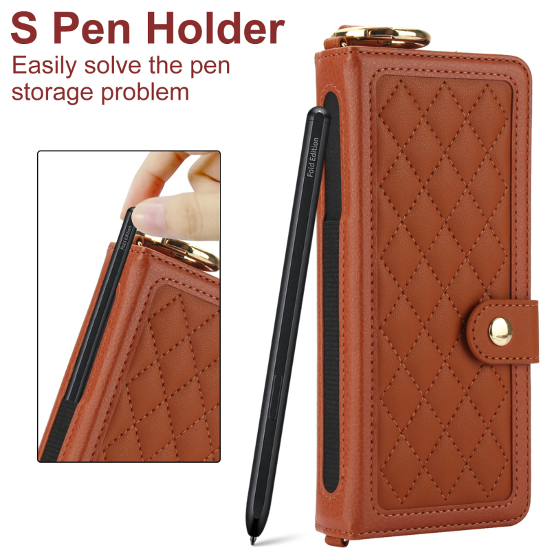 Carcasă Samsung Z Fold6 cu suport pliere, slot pentru stilou, personalizabil, prelucrat cu precizie