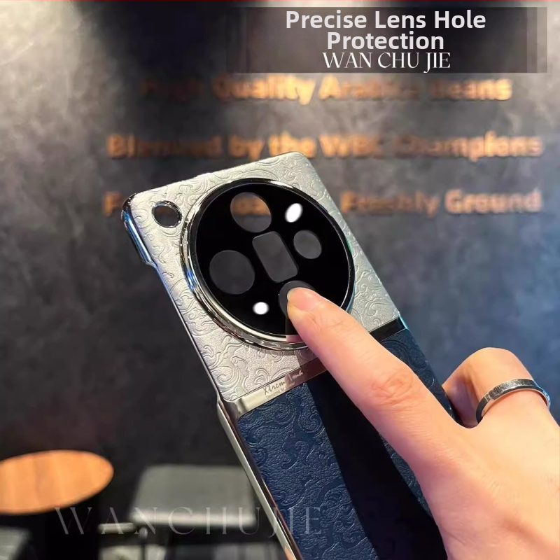 Kryt na Vivo X200Pro so drakom vzorom v čínskom štýle, PU koža, matný povrch, proti nárazu, proti opotrebeniu, proti odtlačkom prstov, prispôsobiteľný