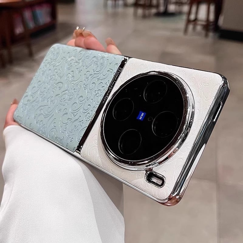 Kućište za Vivo X200Pro s uzorkom zmaja u kineskom stilu, PU koža, mat završna obrada, otporno na udarce, otporno na habanje, otporno na otiske prstiju, prilagodljivo