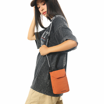 Nylon mini crossbody torba za telefon, japanskog stila, gradska jednostavnost, ljeto 2025, s pretinicom za kartice i ID