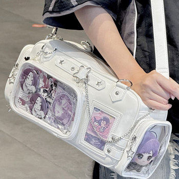 PU crossbody torba, svjež i sladak stil,Horizontalno kvadratnog oblika, zatvaranje na zip, džep za mobitel