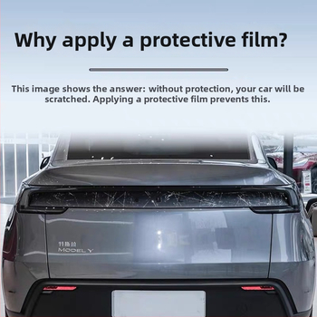 Film TPU pentru faruri și semnalizatoare Tesla Model Y, finisaj fumuriu