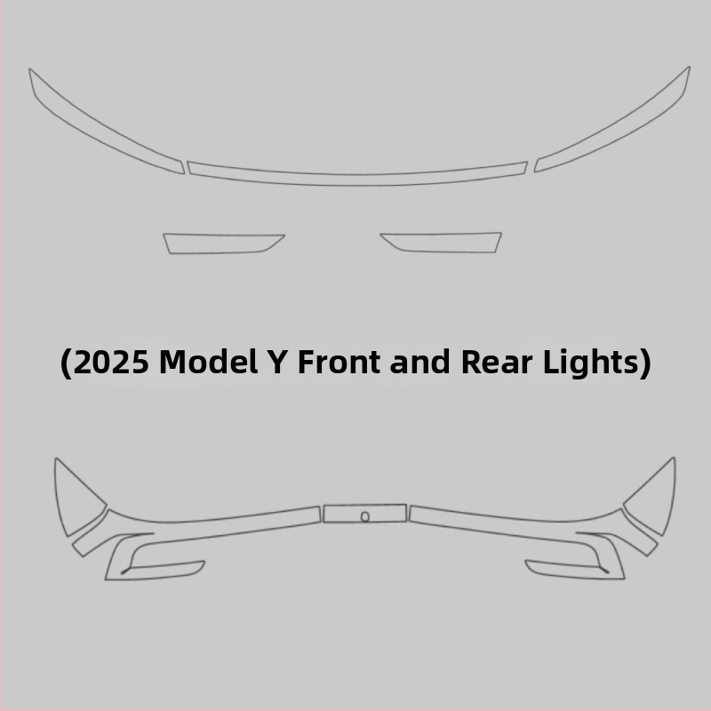 Film TPU pentru faruri și semnalizatoare Tesla Model Y, finisaj fumuriu
