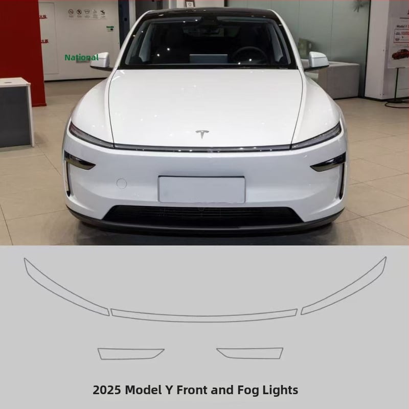 Film TPU pentru faruri și semnalizatoare Tesla Model Y, finisaj fumuriu
