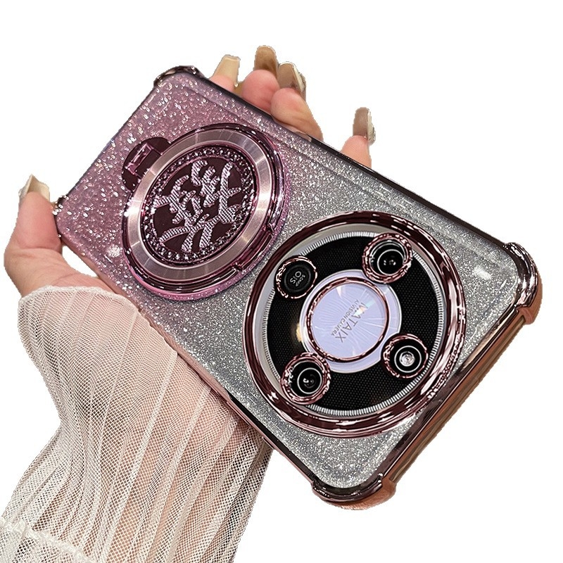 Torba za Honor X70 s rotirajućom stalkom i zaštitom objektiva, TPU stražnji poklopac, otporna na padove i ogrebotine