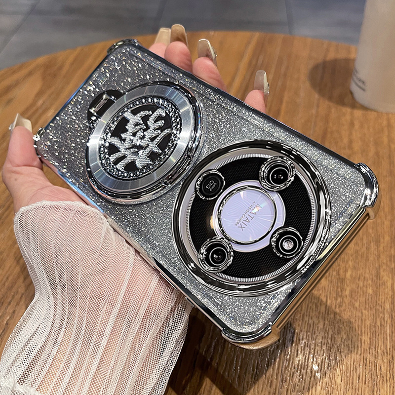 Torba za Honor X70 s rotirajućom stalkom i zaštitom objektiva, TPU stražnji poklopac, otporna na padove i ogrebotine