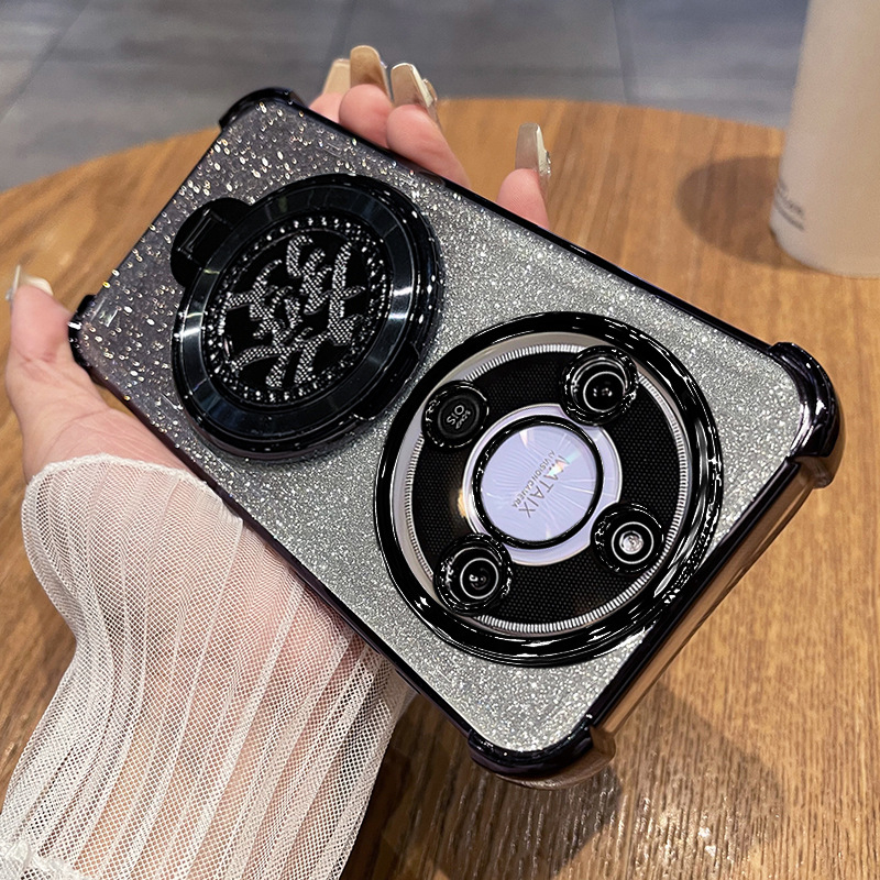 Torba za Honor X70 s rotirajućom stalkom i zaštitom objektiva, TPU stražnji poklopac, otporna na padove i ogrebotine