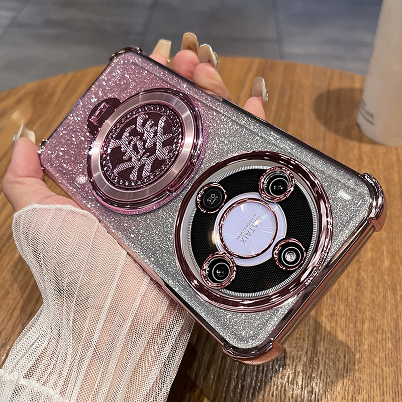 Torba za Honor X70 s rotirajućom stalkom i zaštitom objektiva, TPU stražnji poklopac, otporna na padove i ogrebotine