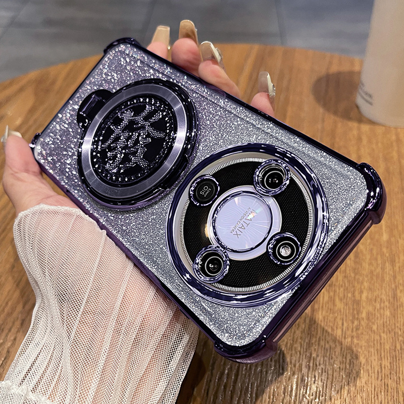 Torba za Honor X70 s rotirajućom stalkom i zaštitom objektiva, TPU stražnji poklopac, otporna na padove i ogrebotine