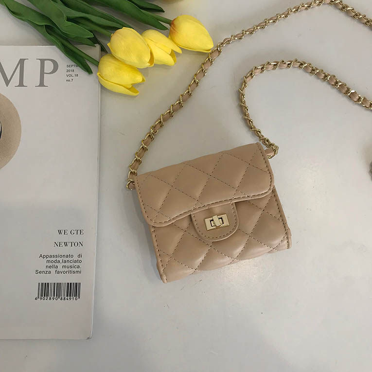 PU crossbody torbica s dijamantnim kvadratnim uzorkom, unutarnja džep za kameru, jednostruki remen