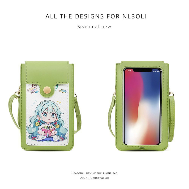Unisex torba za telefon od sintetičke kože, crossbody dizajn, PU podstava, proljetno 2025 izdanje