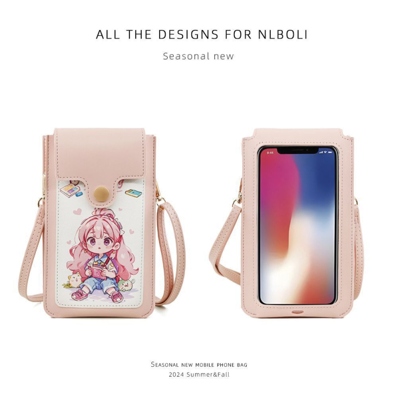 Unisex torba za telefon od sintetičke kože, crossbody dizajn, PU podstava, proljetno 2025 izdanje