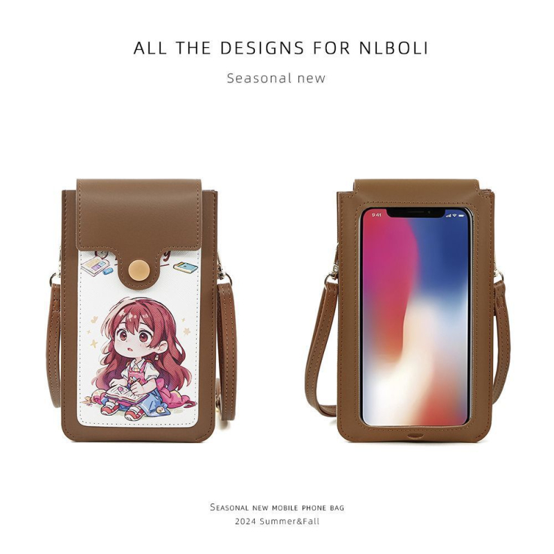Unisex torba za telefon od sintetičke kože, crossbody dizajn, PU podstava, proljetno 2025 izdanje