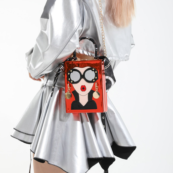 Box torba – PU koža, Box stil, vertikalni kvadratni oblik, zaključavanje, unutarnja džep za telefon