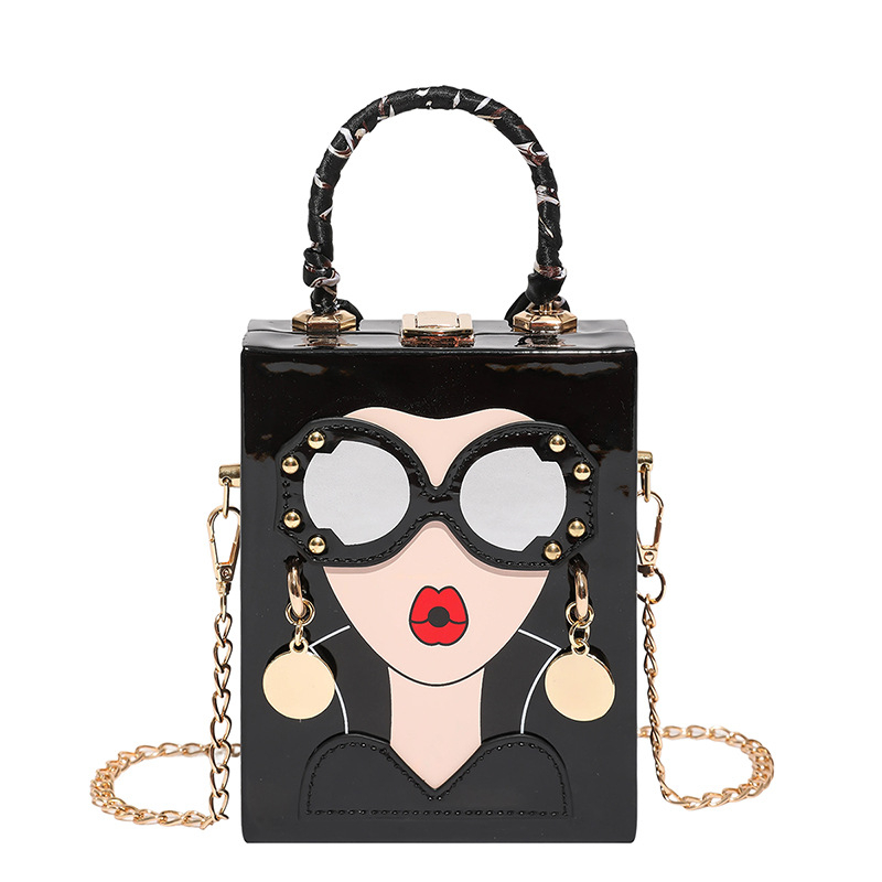 Box torba – PU koža, Box stil, vertikalni kvadratni oblik, zaključavanje, unutarnja džep za telefon