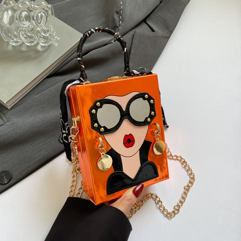 Box torba – PU koža, Box stil, vertikalni kvadratni oblik, zaključavanje, unutarnja džep za telefon