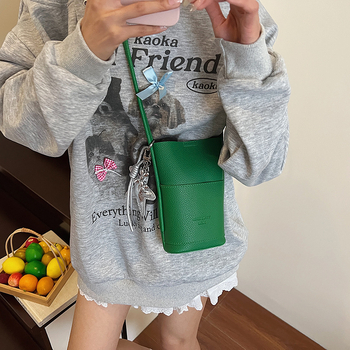 Ženska mini crossbody torbica, PU koža, street trend, uspravnog kvadratnog oblika, magnetsko zatvaranje, skriveni džep na zip