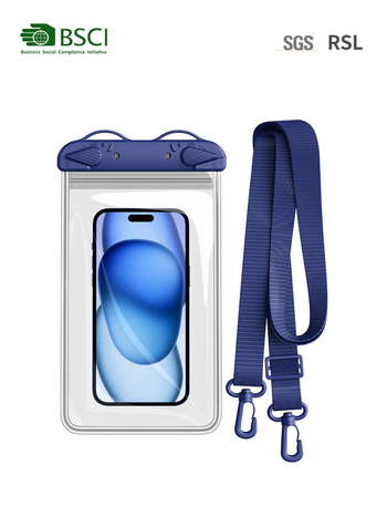 Velika četverostruka dvostruka PVC vodootporna torbica za telefon s osjetljivim zaslonom, crossbody torbica za plivanje