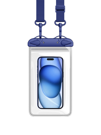 Velika četverostruka dvostruka PVC vodootporna torbica za telefon s osjetljivim zaslonom, crossbody torbica za plivanje