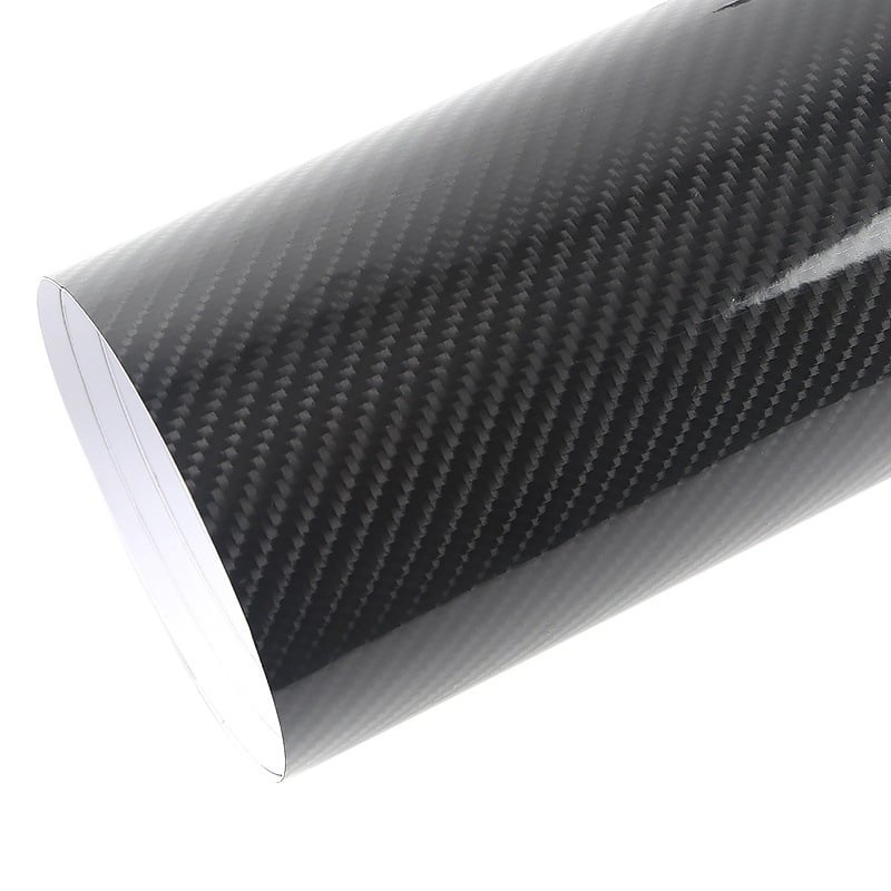 Полиетиленово фолио за автомобил с висок гланц и карбонова текстура, геометричен модел, самозалепващо фолио, за предната част, капак, багажник, покрив, задна част и страни
