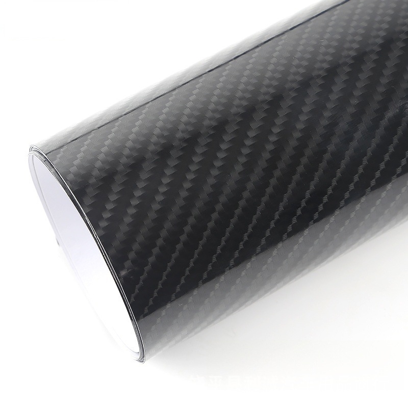 Полиетиленово фолио за автомобил с висок гланц и карбонова текстура, геометричен модел, самозалепващо фолио, за предната част, капак, багажник, покрив, задна част и страни
